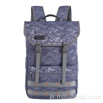 Camo clamshell τύπος casual laptop backpack προσαρμογή